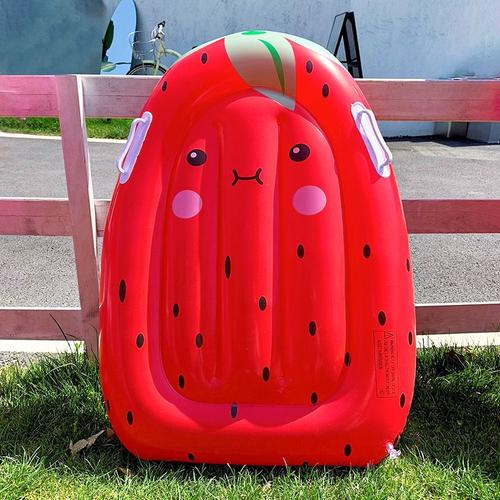 Rouge - Planche De Surf Gonflable En Forme De Fruit De Dessin Animé Pour Enfant, Jouet De Sécurité Pour Piscine, Eau