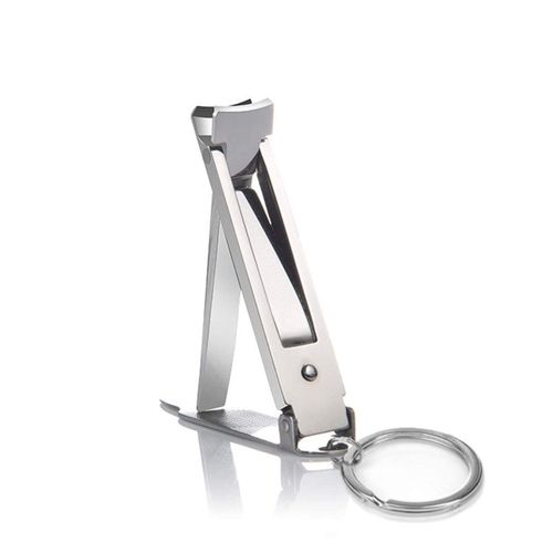 Coupe-Ongles Ultra-Mince Avec Porte-Clés,Ensemble De Manucure Pliable En Acier Inoxydable Pour Hommes Et Femmes - Type Nail Clipper 