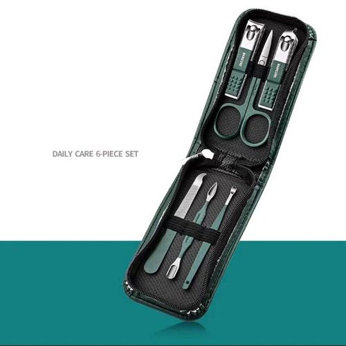 Ensemble De Ciseaux À Ongles Pour Hommes Et Femmes,Coupe-Ongles Spéciaux,Outils De Beauté De Manucure,Ménage Portable,Haut De Gamme,6 Pièces - Type Green 4piece Set #A 