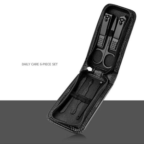 Ensemble De Ciseaux À Ongles Pour Hommes Et Femmes,Coupe-Ongles Spéciaux,Outils De Beauté De Manucure,Ménage Portable,Haut De Gamme,6 Pièces - Type Black 7piece Set #B 