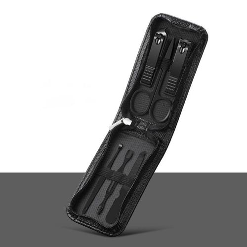 Ensemble De Ciseaux À Ongles Pour Hommes Et Femmes,Coupe-Ongles Spéciaux,Outils De Beauté De Manucure,Ménage Portable,Haut De Gamme,6 Pièces - Type Black #B 