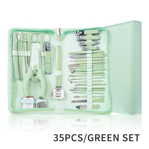 Ensemble De Manucure Professionnelle Pour Hommes Et Femmes,Coupe-Ongles,Coupe-Ongles,Outils De Pédicure,Soins Personnels,Cadeaux,7 Pièces,22 Pièces,35 Pièces - Type 35pcs 