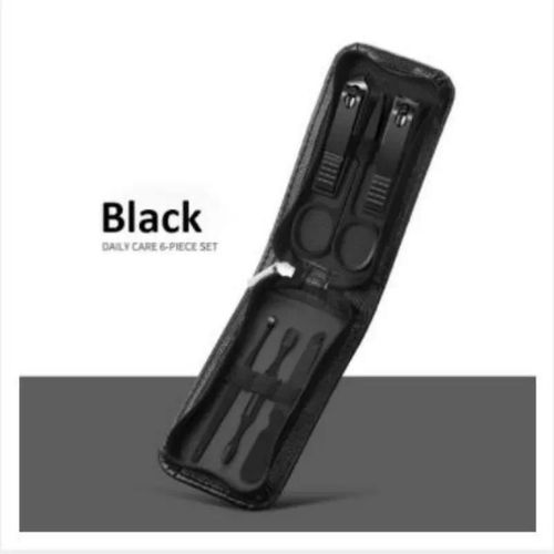 Ensemble De Ciseaux À Ongles Pour Hommes Et Femmes,Coupe-Ongles Spéciaux,Outils De Beauté De Manucure,Ménage Portable,Haut De Gamme,6 Pièces - Type Black #C 