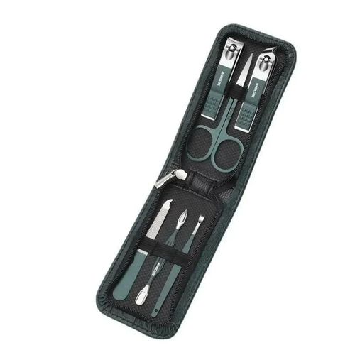 Ensemble De Ciseaux À Ongles Pour Hommes Et Femmes,Coupe-Ongles Spéciaux,Outils De Beauté De Manucure,Ménage Portable,Haut De Gamme,6 Pièces - Type Green #B 