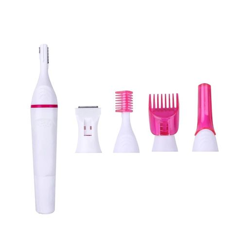 Rasoir Électrique 5 En 1 Pour Femme,Machine À Raser,Mini Tondeuse,Rasoir Bikini Pour Eyeblogging,Tondeuse Sous Les Bras,Épilateur