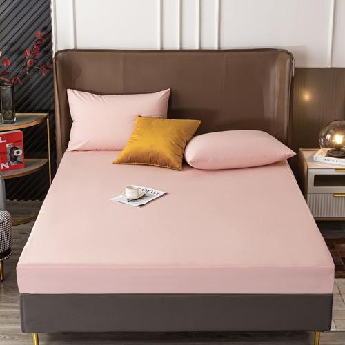 02-Rose - 180x200x25cm - Housse De Lit En Velours Élastique, Ensemble De Draps De Lit Rembourrés, Pour Matelas Doux, Queen Size, King, Couleur Unie, Livraison Gratuite