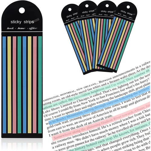 Onglets Collants Marqueurs de Page Onglets de Livre de Couleur