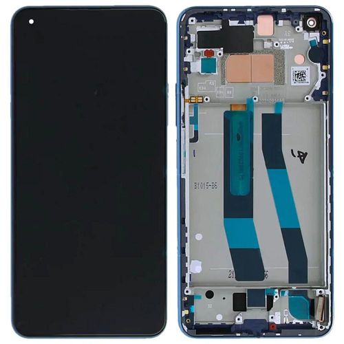Ecran Bleu Compatible Mi11 Lite(4g/5g/Ne) Vitre Lcd + Surface Tactile + Châssis