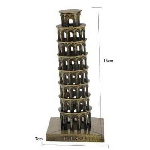 Tour Penchée - Statue De Modèle Architecture De Bâtiment Célèbre Dans Le Monde, Souvenir Touristique, Décoration De Maison Et De Bureau