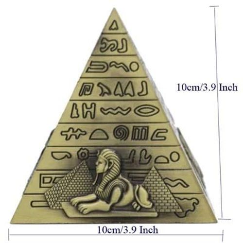 Pyramide Égyptienne - Statue De Modèle Architecture De Bâtiment Célèbre Dans Le Monde, Souvenir Touristique, Décoration De Maison Et De Bureau