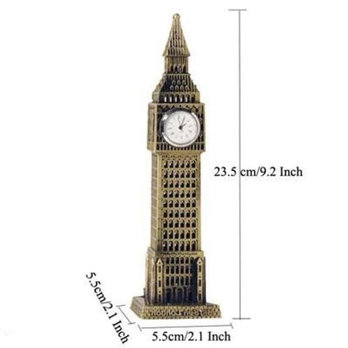 Big Ben - Statue De Modèle Architecture De Bâtiment Célèbre Dans Le Monde, Souvenir Touristique, Décoration De Maison Et De Bureau