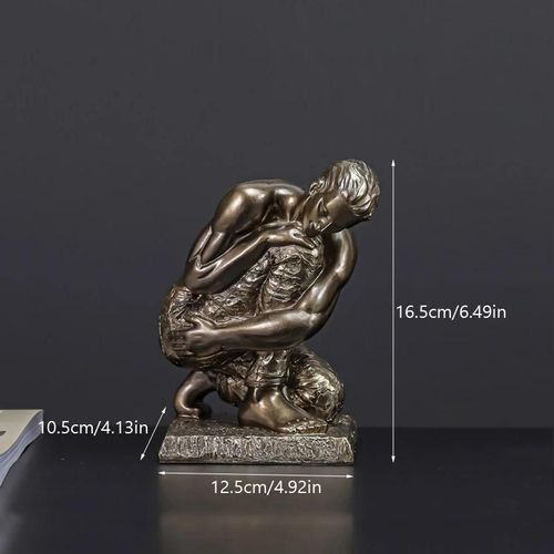 Figurine F - Statue Vintage Nordique En Résine, Sculpture Buste, Décoration De Maison, Étude, Salon, Meuble Tv, Décoration De Bureau, Accessoires Cadeaux