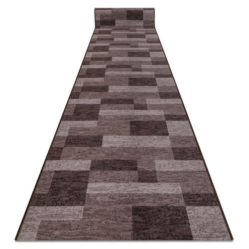 80x310 Cm Tapis De Couloir Antidérapant Icona Marron 80cm