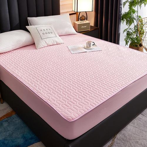 Couleur Rose - 150x200cm - Protège Matelas Épais Et Imperméable, Drap Housse Durable Et Respectueux De La Peau, Couverture De Lit En Latex, 150x200, 180x200, 160x200