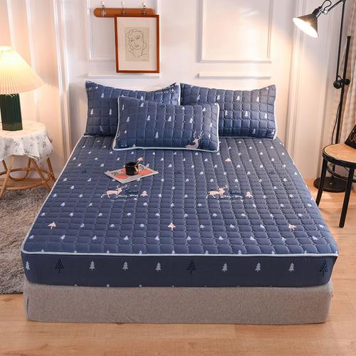 A-13 - 90x200cm 1pc Feuille - Protège-Matelas En Tissu Matelassé, Épais, Anti-Acariens, Pour Lit Double