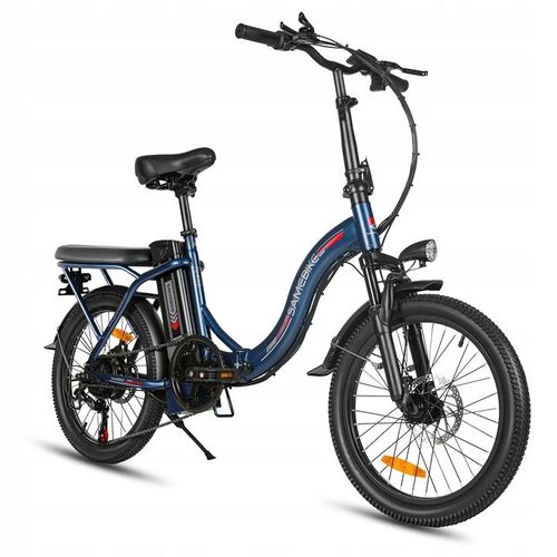 Vélo Électrique Pliant Homme/Femme 80km 25km/H 36v 12ah 250w Bleu