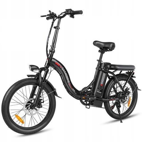 Vélo Électrique Pliant Homme/Femme 80km 25km/H 36v 12ah 250w Noir