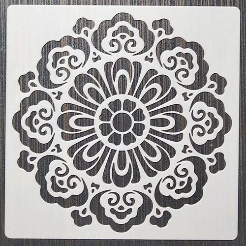 Pochoirs En Forme D'arbre 15x15cm,1 Pièce,Pour Peinture Murale,Meubles,Scrapbooking,Coloriage,Gaufrage,Modèle Décoratif D'album - Type C59