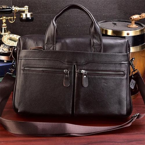 Design1 Noir - Sac à main de marque en cuir pour hommes, mallette de styliste, sacs'affaires pour IPad et ordinateur, tendance 2019