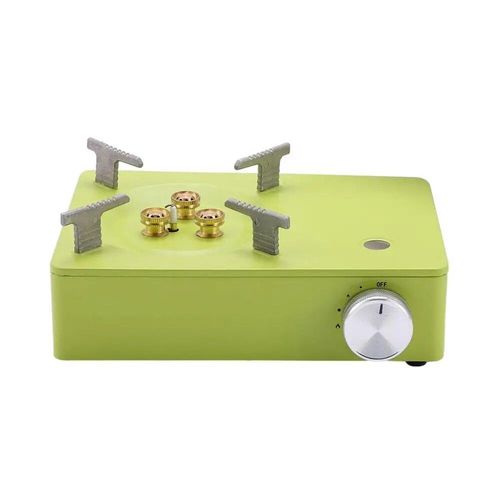 Réchaud à gaz portable pour camping en plein air,mini four à cassette,petit réchaud domestique,haute puissance de feu,cuisinière de pique-nique,cadeau - Type Green