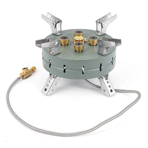 Réchaud Électronique Extérieur De Ville,Haute Puissance,Portable,Pliable,Puissance De Feu Réglable,Four À Gaz,Camping,Randonnée - Type Green
