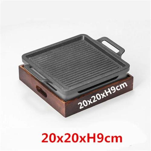 Barbecue portable sans fumée,four à charbon de bois coréen et japonais,cuisinière domestique,table de barbecue antiarina - Type 20x20xH9cm #B