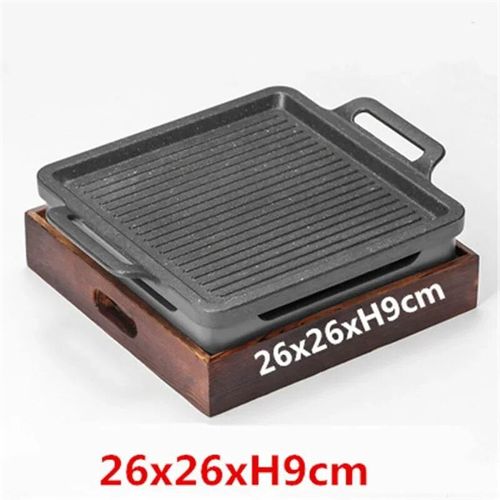 Barbecue Portable sans fumée,Grill,coréen,japonais,four à charbon,réchaud à alcool,table de Barbecue coréenne - Type 26x26xH9cm