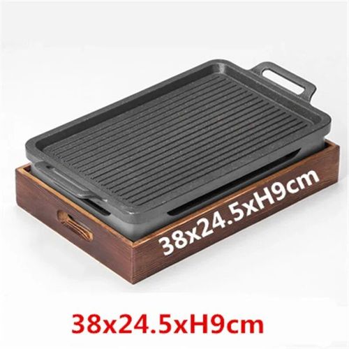 Barbecue Portable sans fumée,Grill,coréen,japonais,four à charbon,réchaud à alcool,table de Barbecue coréenne - Type 38x24xH9cm