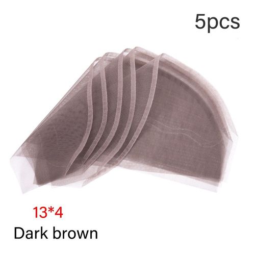 Aiguille De Ventilation Pour La Fabrication De Perruque Lace Frontal,Professionnelle,Dorée,Diy,Avec Poignée En Cuivre - Type 13x4 Dark Brown