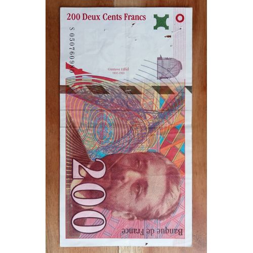 Billet 200 Francs Gustave Eiffel 1997