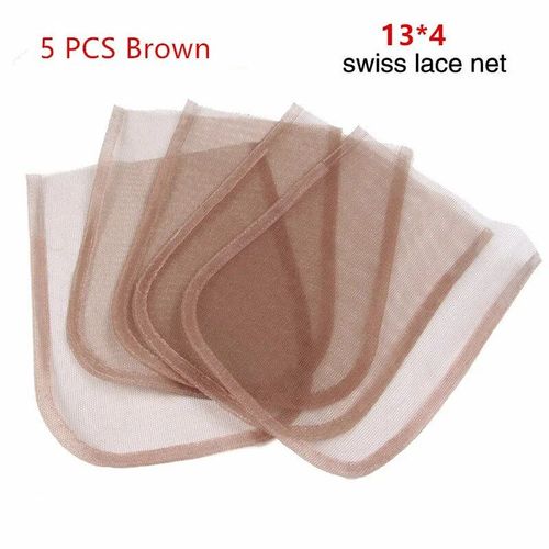 Aiguilles De Ventilation Pour Fabrication De Perruque Lace Frontal,5 Pièces/Ensemble,Professionnelles Dorées,À Faire Soi-Même,Avec Poignée En Cuivre - Type 13x4 Brown
