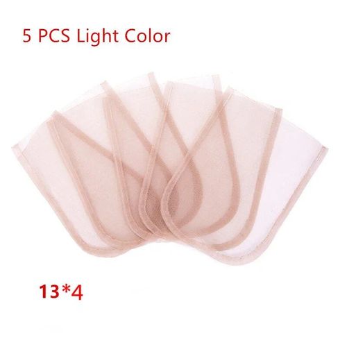 Aiguilles De Ventilation Pour Fabrication De Perruque Lace Frontal,5 Pièces/Ensemble,Professionnelles Dorées,À Faire Soi-Même,Avec Poignée En Cuivre - Type 13x4 Light Color