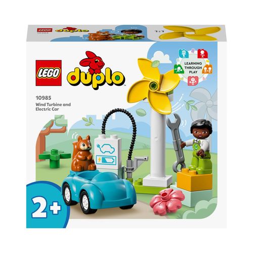 Lego Duplo - L'éolienne Et La Voiture Électrique - 10985