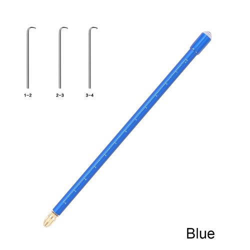 Aiguille De Ventilation Pour La Fabrication De Perruque Lace Frontal,Professionnelle,Dorée,Diy,Avec Poignée En Cuivre - Type Blue Kedu