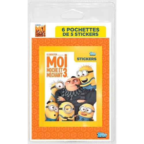 Jeu Enfants Moi, Moche Et Méchant 3 - 6 Pochettes De 5 Stickers / Blister