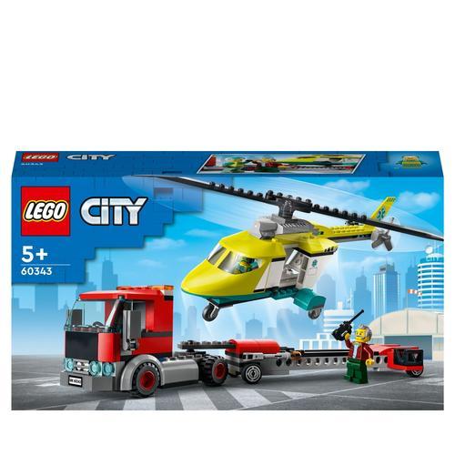 Lego City - Le Transport De L'hélicoptère De Secours - 60343