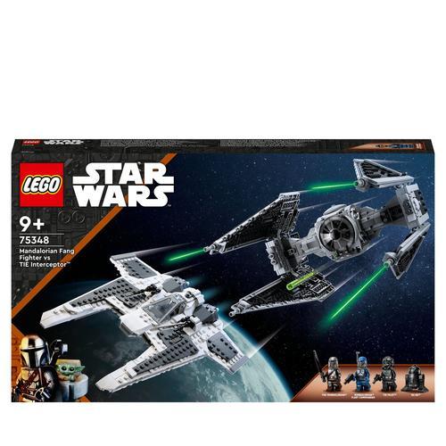 Lego Star Wars - Le Chasseur Fang Mandalorien Contre Le Tie Interceptor - 75348