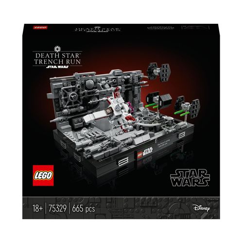 LEGO Star Wars - Diorama de la poursuite dans les tranchées de l'Étoile de la Mort - 75329