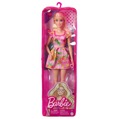 Barbie Fab Barbie - Poupée Fashionista Robe Tropicale - Poupée Mannequin - Dès 3 Ans