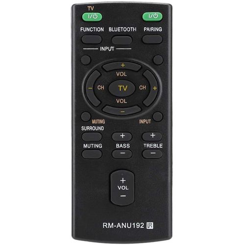 RM-ANU192 Télécommande, Télécommande Universelle de Remplacement pour Barre de Son Sony SACT60BT HTCT60BT SSWCT60