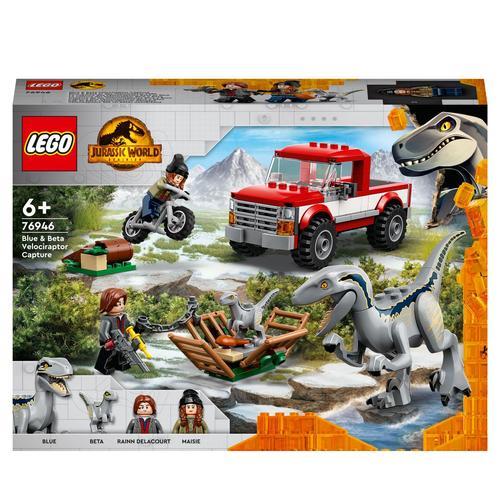 Lego Jurassic World - La Capture Des Vélociraptors Beta Et Blue - 76946