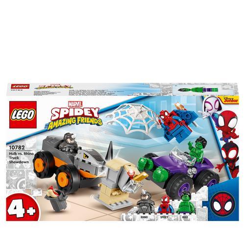 Lego Marvel - Le Combat Des Camions, Hulk Contre Le Rhino - 10782
