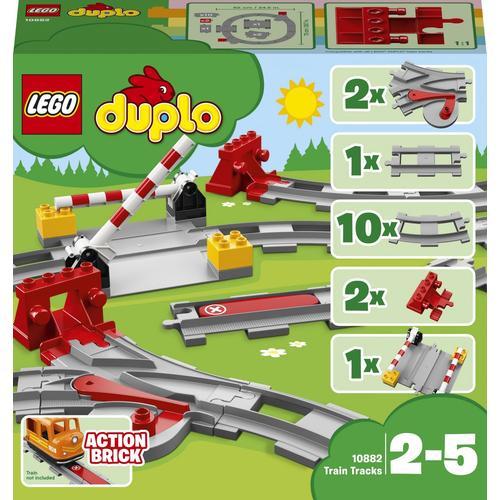 Soldes LEGO Duplo - Les rails du train (10882) 2024 au meilleur prix sur