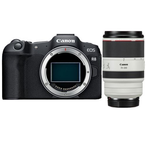 Appareil photo Canon EOS R8 + objectif RF 70-200mm f2.8 L IS USM