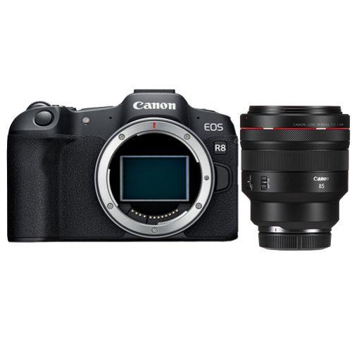 Appareil photo Canon EOS R8 + objectif RF 85mm f1.2L USM