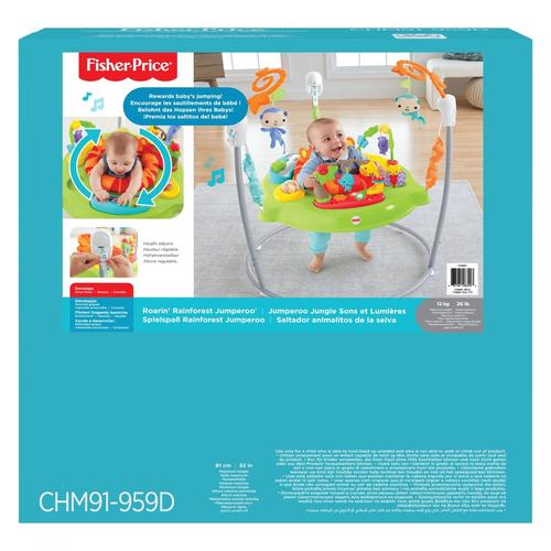 Fisher-Price - Jumperoo Jungle Sons Et Lumières - Jouet D'éveil - 6 Mois Et +