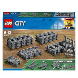 LEGO DUPLO Train Set 2735-1 rails incurvés 6x couleur gris foncé (ancien)