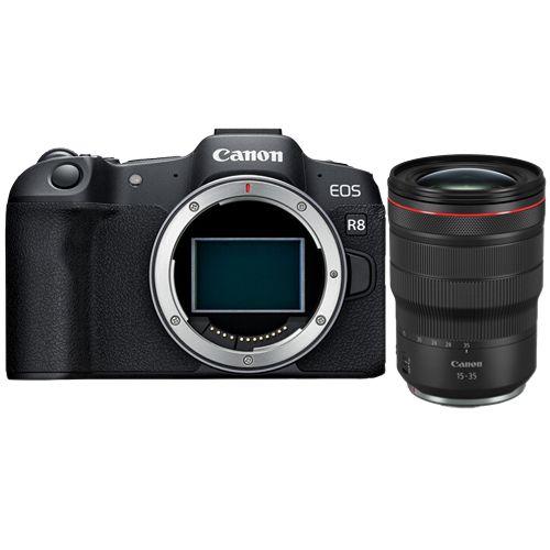 Appareil photo Canon EOS R8 + objectif RF 15-35mm f2.8L IS USM
