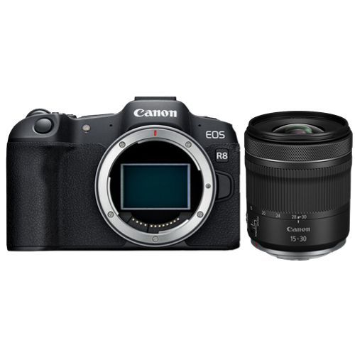 Appareil photo Canon EOS R8 + objectif RF 15-30mm f4.5-6.3 IS STM