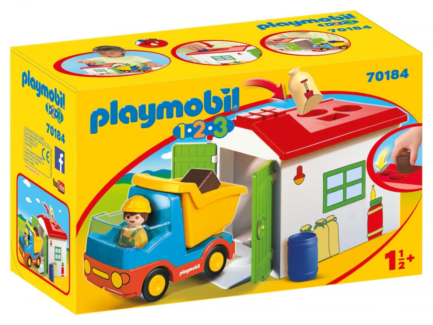 Playmobil 70184 - Ouvrier Camion Et Garage